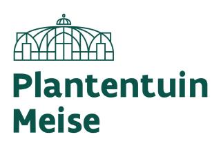 Logo van de plantentuin Meise