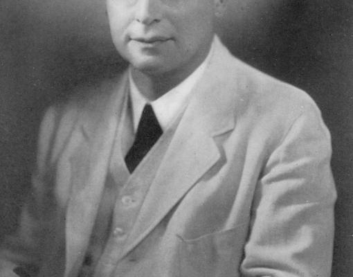 Portretfoto van George Sarton in 1941, CC0